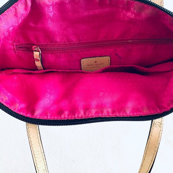 kate spade Sophie mini tote nylon black pink classic quiet luxury versatile - Picture 8 of 11
